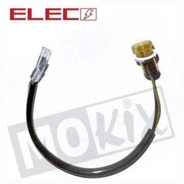 CONTROLE LAMP MET SNOER  18mm 12V  ORANJE