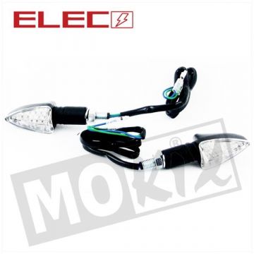 Knipperlicht set universeel led driehoek zwart CE keur