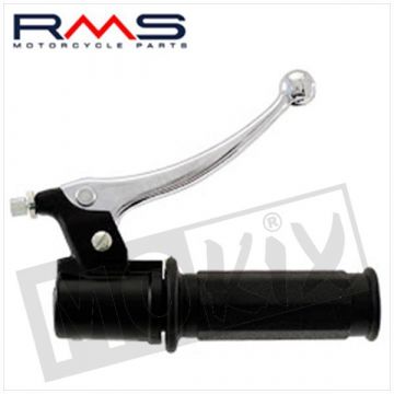 Gas/remhevel compleet met handvat aluminium remgreep Vespa Ciao RMS