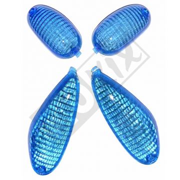 Knipperlichtglas set Piaggio NRG blauw