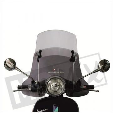 Windscherm hoog  smoke twin screen dubbel instelbaar Vespa Primavera 50-125-150 2013-> /Vespa Elettrica Faco