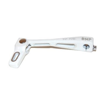 Schakelpedaal 2-gaats Minarelli AM6 wit aluminium DMP
