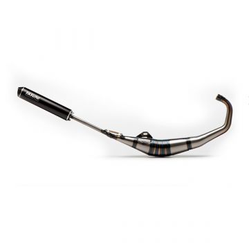 Uitlaat Aprilia RS50 blank/ zwart Yasuni MAX serie tub903xb