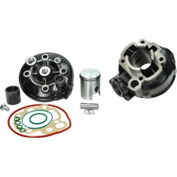 Cilinder Minarelli AM6 50cc diameter 40.3mm ovale uitlaatpoort 5 spoelpoorten  DR