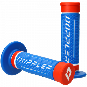 Handvatset Doppler 3D blauw / wit / rood