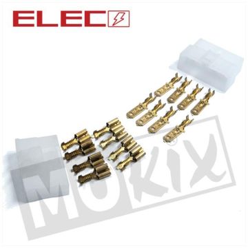 CONNECTOR STEKKER PLUGSET 8 PINS 18delig ELEC