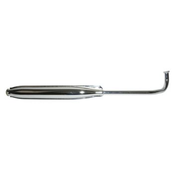 Uitlaat Tomos A3/A35/A52 standaard model 45km/h chroom 22mm diameter made in EU Standard/Luxe/Quadro/Flexer/Taxxity