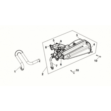 Air cleaner Sym X-Pro 50 E5