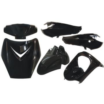 Kappenset standaard model Peugeot Vivacity ←2008 type 1 zwart DMP 6-delig