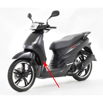 Voorfront onder Peugeot Tweet matzwart k4 origineel 801983k4
