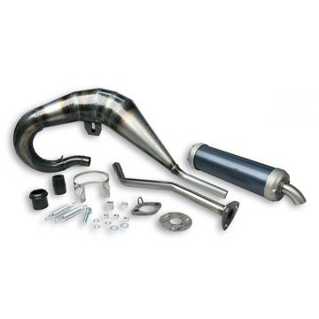 Uitlaat compleet senda blank/alu links malossi mhr replica 3212668