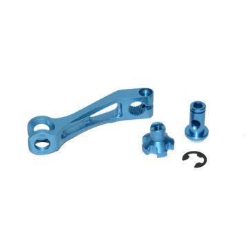 Remhevel achterwiel Derbi Senda blauw aluminium DMP
