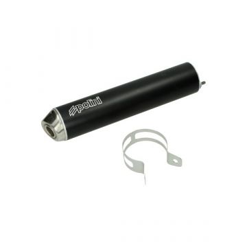 Endschalldämpfer Minarelli AM6/Derbi Senda 60mm schwarz Aluminium Polini 218.0053