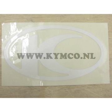 Sticker K wit logo bi been Agi