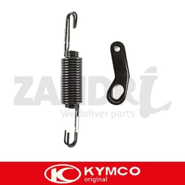Zijstandaard/jiffyveer + plaatje Kymco Super9 / Agility origineel 50535-KEB7-W10