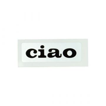 Sticker Vespa (Ciao) zilver/ zwart