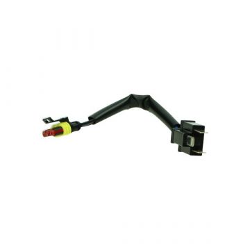Kabeladapterset koplampombouw H4 (Euro2)naar Piaggio LED-koplamp BGM PRO Vespa Primavera 50-125-150/Sprint 50-125-150/GTS 125-300 (2014-2018)