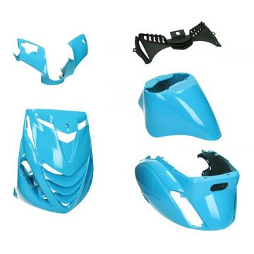 Kappenset Zip Sp (porsche GT-3 blue) Piaggio Zip 2000 Piaggio Zip 4-takt blauw DMP 5-delig
