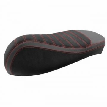 Satteldecke alcantara Streifen sport (made in eu) Vespa Schwarz rot Vespa GTS all Vespa GTS 125cc Vespa GTS