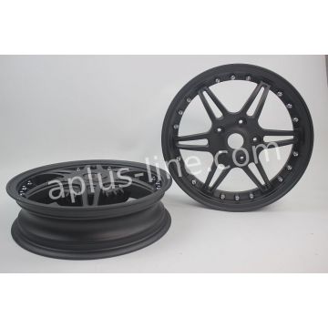 Velgenset passend op Vespa Primavera / Sprint Mat black edition Sport