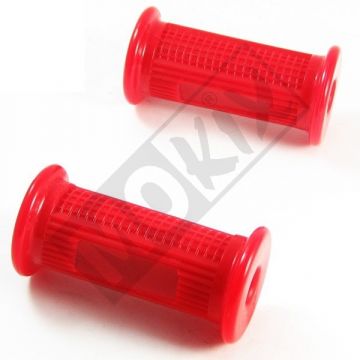 Duo voetsteunas  + rubberset rood