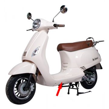 Zijskirt treeplank China LX Napoli Riva VX50 wit links