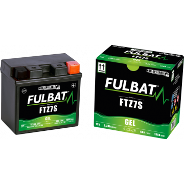 Accu Fulbat FTZ7-S (YTZ7-S) onderhoudsvrij gel