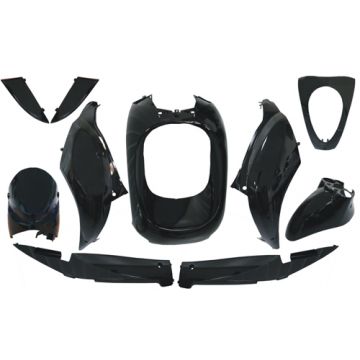 Kappenset SYM Mio type 1 50/100 cc type1 hoogglans zwart DMP 10-delig