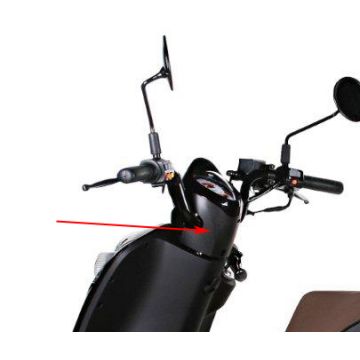 Rückseitige/untere Verkleidung für Sym Mio in Schwarz, unlackiert, Originalteil 53206-a7a-000-ka.