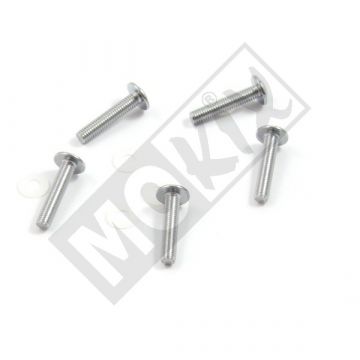 SCHROEFSET M5x25 HEX+NYL. 5st CP