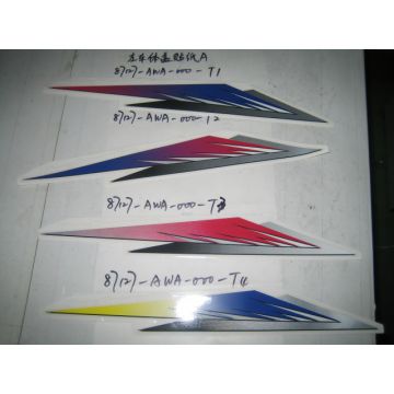 L. body cover stripe a(blue/yellow) Sym origineel