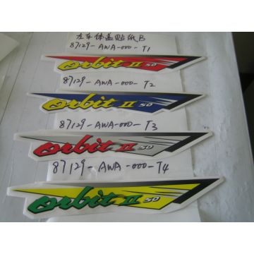 L. body cover stripe b(blue/black) Sym origineel