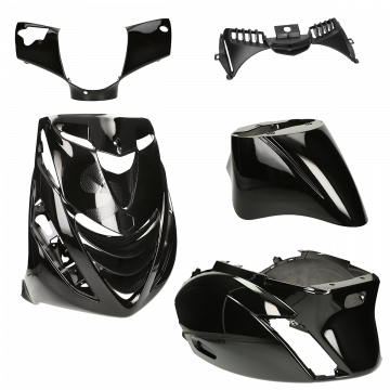 kappenset Piaggio Zip SP zwart DMP 5-delig