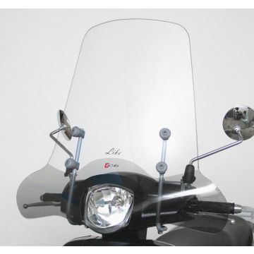 Windscherm hoog transparant Kymco Like 50-125-200 <-2016 Faco