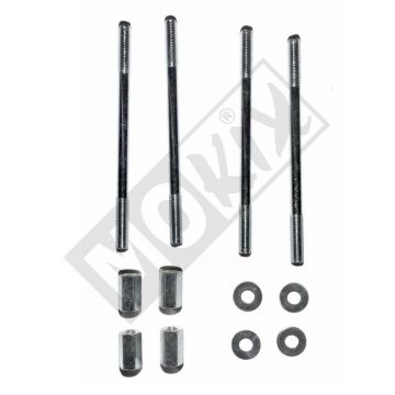 Cilinder tapeind M7x120mm set inclusief lange moeren en ringen Derbi Senda-R (D50bo-EBE050)