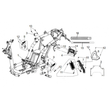 Frame body Sym E-Fiddle