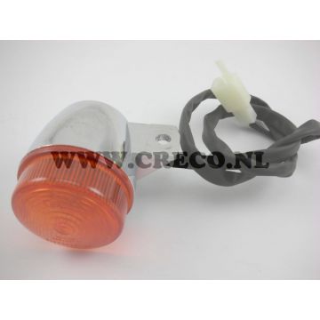 Knipperlicht AGM China/Retro chroom links voor