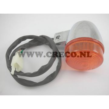 Knipperlicht AGM China/Retro chroom rechts voor