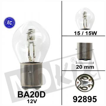 Lamp S1 BA20d 12V 15/15W-92895