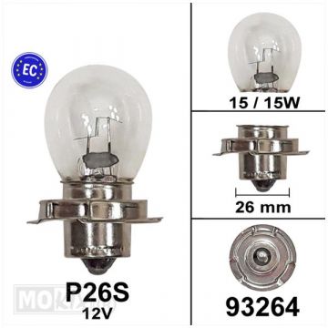 Lampe 12V P26S 12v 15W CE-geprüft Poller