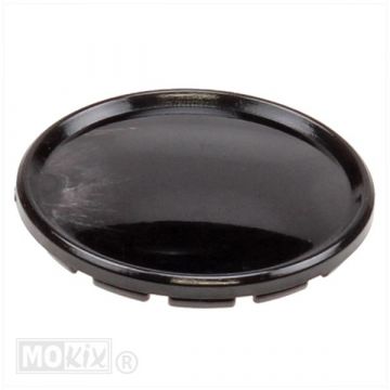 Blinddeksel/afdekplaat in plaats van kilometerteller/toerenteller universeel 48mm rond zwart Elec