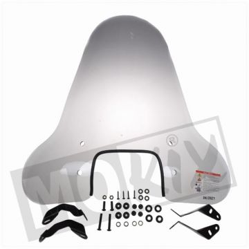 Windscherm hoog smoke AGM VXS/Riva Sport/Benson S/Napoli S/Riva Sport/Touring S/Rivalux/Felice S/VXL/SXL/Lux S