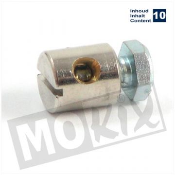 Uni nippel 8x9mm (10 stuks)