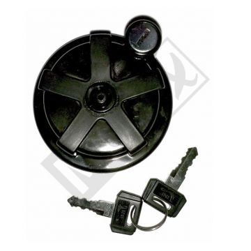 TANKDOP + SLOT YA  DTMX    ZWART