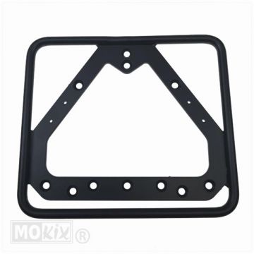 KENTEKENPLAATHOUDER 145x125 RETRO MAT ZWART