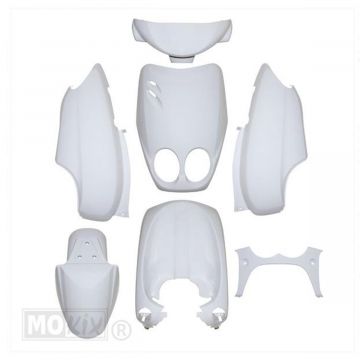 Kappenset  Yamaha Neo's/MBK Ovetto oude type 2002-2007 glans wit 7-delig