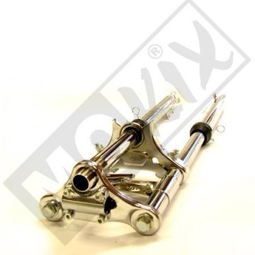 Voorvork Puch Maxi dik plus 10cm lengte 540 chroom EBR