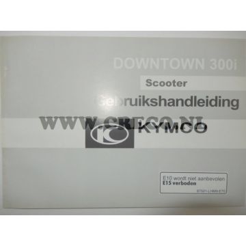 Gebruikershandleiding Downtown 300i