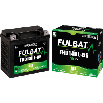 Akku Fulbat YHD14HL-BS Gel SLA 12V 14Ah wartungsfrei (u.a. Harley Davidson)