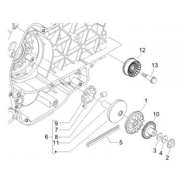 Variateur- V-snaar Gilera Runner 200 VXR 4-takt 2006